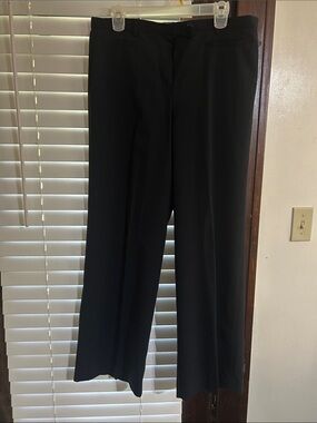 Larry Levine Navy Boot Cut Dress Pants